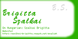 brigitta szalkai business card